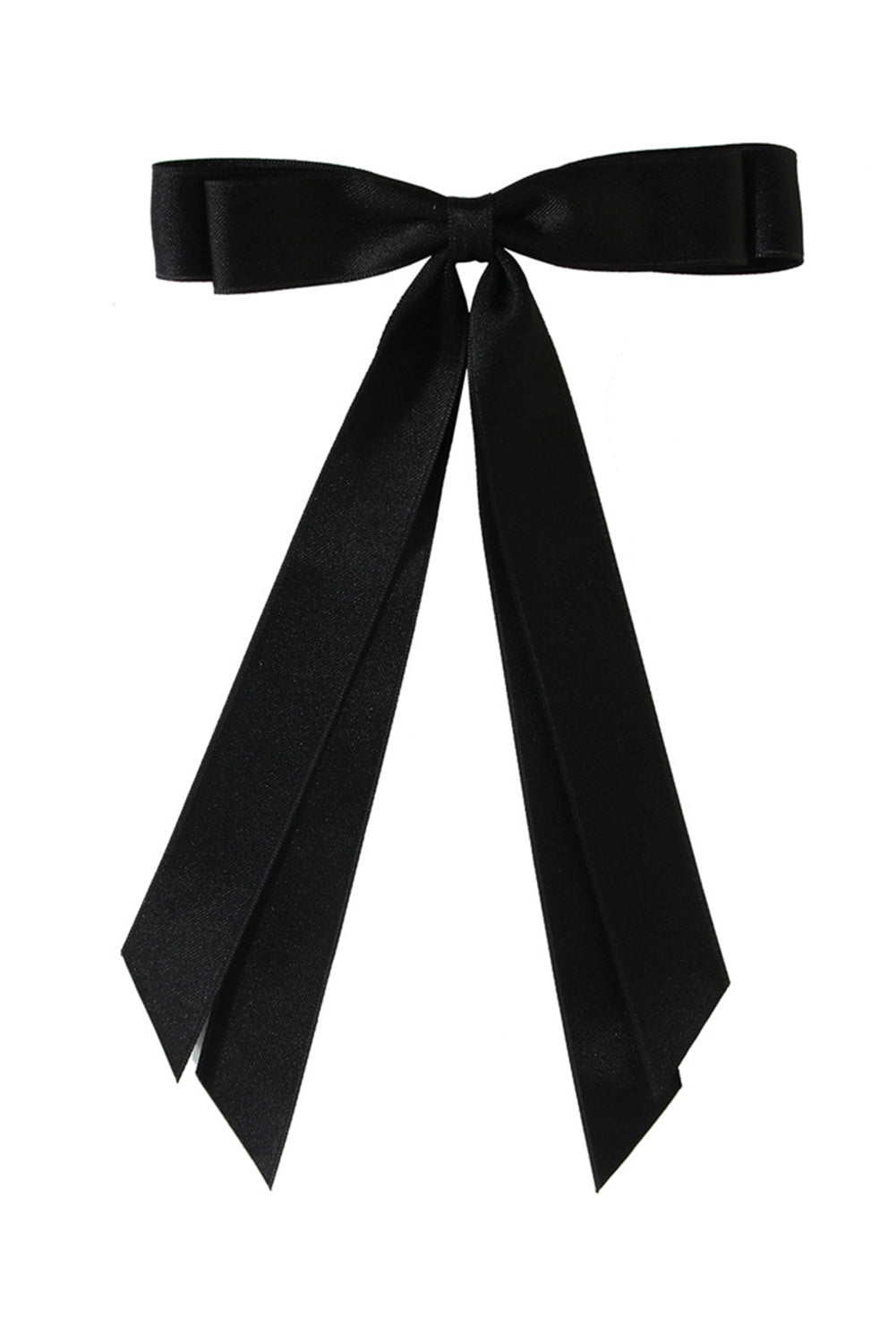 Black Elegant Terylene Double Bow Hair Clip